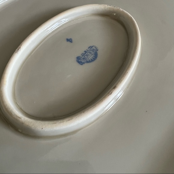 Vintage German blue & white platter - Picture 4 of 4